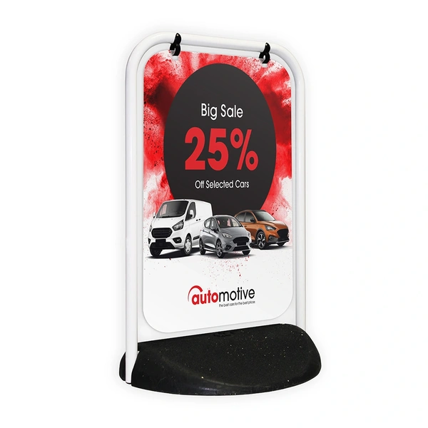  Swinger 2 White Frame  With Aluminium Panel And Automotive Artwork